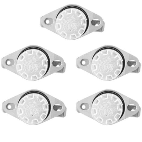 5 pièces Interrupteur Commande température KSD301 Interrupteur Thermostat Commande température pour Divers Produits Chauffage électrique Interrupteur Commande Thermique(150)