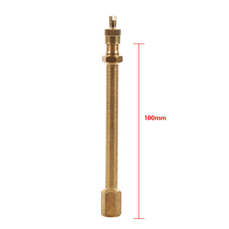 Sjlerst – Rallonge de valve pour pneu en laiton 100mm – Gonflage rapide et sécurisé – Compatible avec capteur TPMS – Durable et léger