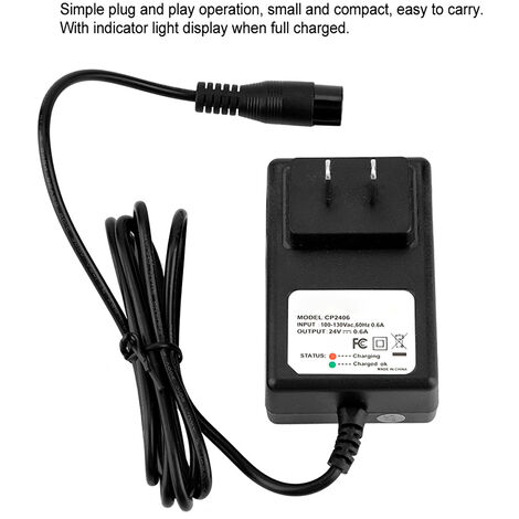 Chargeur de batterie pour scooter lectrique,remplacement du chargeur d'alimentation ATV 24V pour X-12 pour la mise  niveau (1/5)