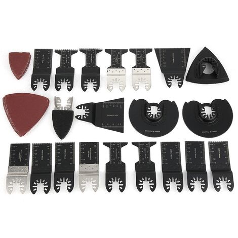 SJLERST Lames Multitool 18Pcs Lames de Scie Oscillantes Multitool Accessoires pour Outils Oscillants pour Worx, Dewalt, Makita, Bosch, Fein Multimaster, etc.