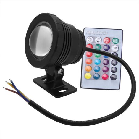 La lumière sous-marine, la lampe de jardin de lumière de piscine de RVB LED avec le contrôleur à distance imperméable à l'eau multicolore pour la fontaine de paysage de jardin extérieur (4 ) (1/5)
