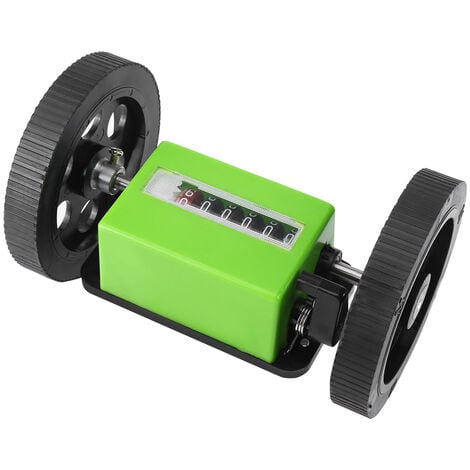 Compteur de longueur mécanique avec roue roulante, outil de mesure de  longueur à 5 chiffres, câble en cuir et plastique, compteur de roulement de