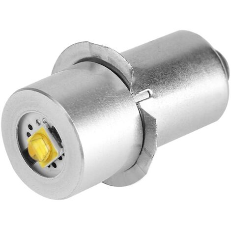Ampoule de Remplacement de Lampe de Poche P13.5S 3W LED, Lampe de Travail d'urgence de Lampe de Torche d'ampoule de Mise à Niveau de LED Haute Puissance(412V-Blanc)