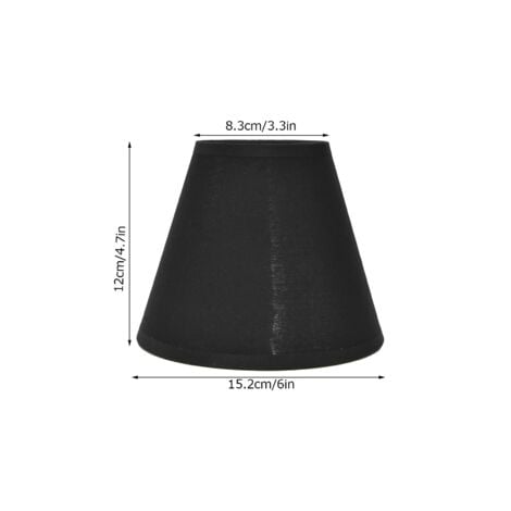 SJLERST 6PCS Abat-jour en tissu Clip sur abat-jour pour E14 Table Lustre Lampe de sol Lampe murale Décor de chambre