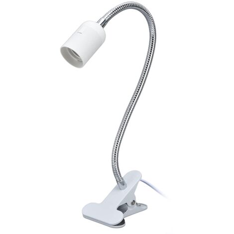 Lampe de Bureau à Pince sans Ampoule Bases de Lampe E26/E27, Tuyau Col de Cygne Rotation de 360 Degrés, Clip Support de Lampe avec Fil de Commutation pour la Culture des Plantes Maison Bureau(2) (1/5)