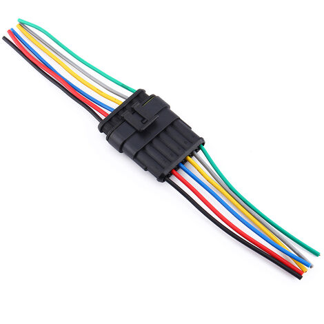 SJLERST Fiche de connecteur électrique étanche à 6 broches pour voiture (1/5)