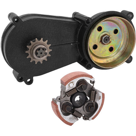 Botier de cloche de tambour d'embrayage 14T, bote de vitesses avec embrayage pour Mini Pocket Quad Dirt Bike ATV 47cc 49cc (1/5)