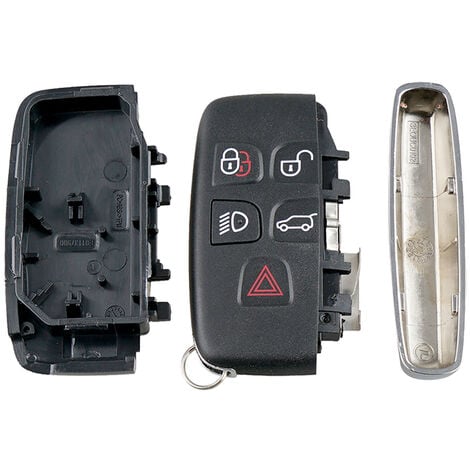 Boîtier Porte-clés de Voiture, 5 Boutons ABS Noir Voiture Intelligente  télécommande Porte-clés Coque Accessoires
