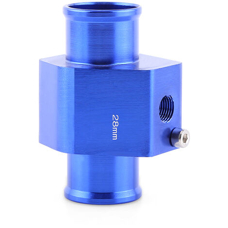 Adaptateur universel de capteur de température de tuyau de Joint de température d'eau de voiture en métal bleu 28mm