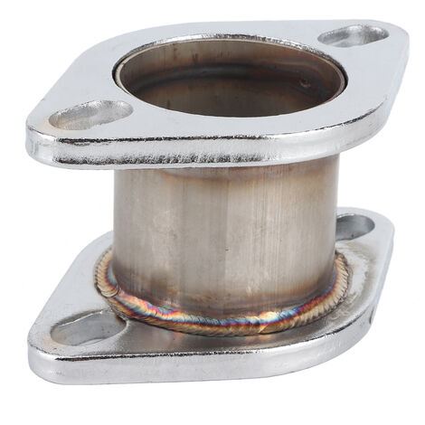 Silencieux Tuyau Extension Bride D'échappement En Acier Inoxydable Adaptateur Automobile Universel (1/5)