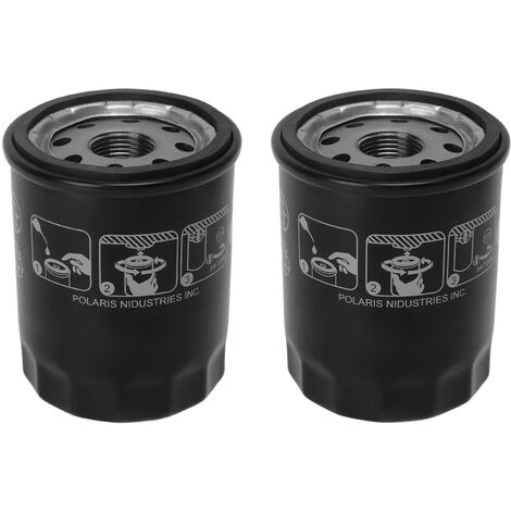 2 pièces filtre à huile 2540086 nettoyant à huile cylindrique en acier de remplacement pour RANGER 1000XP PS CREW R01 2019 (1/5)