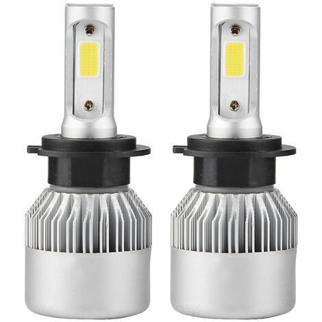 Paire d'ampoules de phare de voiture H7 LED 36W 8000LM Hi/Lo Beam Auto 6000K  (