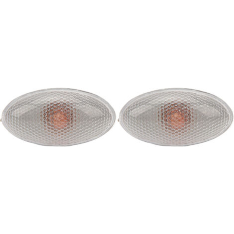 SJLERST 2 pièces LED feu de position latéral lumineux 12V 632574 remplacement de lampe de clignotant latéral pour Peugeot 206 407 607
