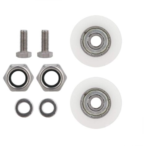 Rubberskin Roulettes de porte de serre, robustes et durables, faciles à pousser et à tirer pour porte de serre (1/5)