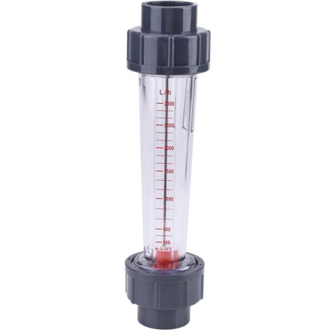 300-3000L/H Débitmètre à tube plastique, Débitmètre liquide en plastique LZS-25 Débitmètre DN25 Pour tester le liquide d'écoulement instantané