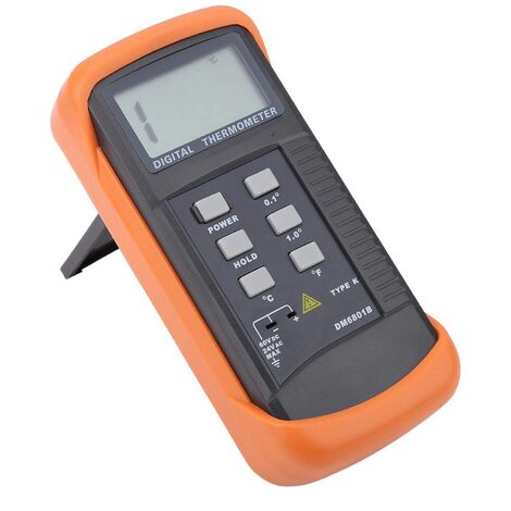Compteur de température de fonction de conservation des données, -50-1300 thermomètre LCD DM68B, ABS de type K pour bureau à la maison (1/5)