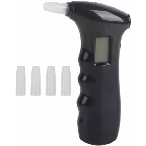 0,00-0,19% BAC, testeur d'alcool 0,0-1,9 g/l, détecteur d'alcoolémie portable, avec 5 embouts buccaux pour les professionnels à domicile (1/5)