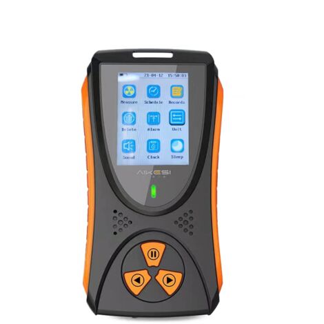 Détecteur de Rayonnement X γ Dosimètre HFS10 Moniteur Testeur D'instrument de Détection de Rayonnement Nucléaire avec Haute sensibilité, écran Couleur TFT2.0, Alarme Sonore Flash (1/5)