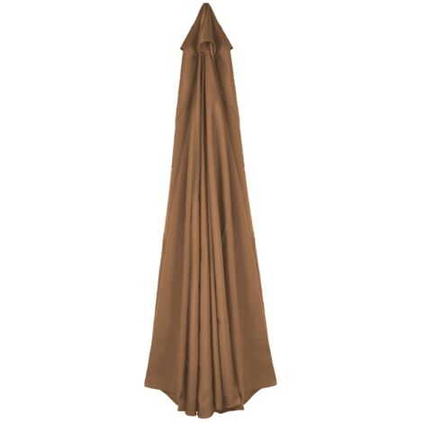 Parasol Extérieur 3M 8 Os côté Parapluie Loisirs Patio Parapluie Banane Parapluie Grand Soleil Parapluie Remplacement Parapluie sans Support (Café) (1/5)