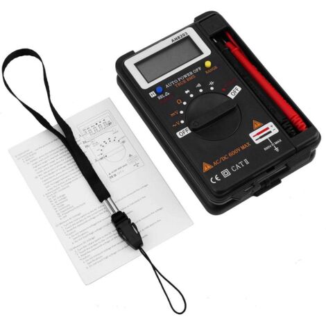 Digital Voltmeter Meter, AN8203 Multimètre numérique AC/DC Voltmètre Ohm Mètre LCD Affichage 4000 Compte (1/5)
