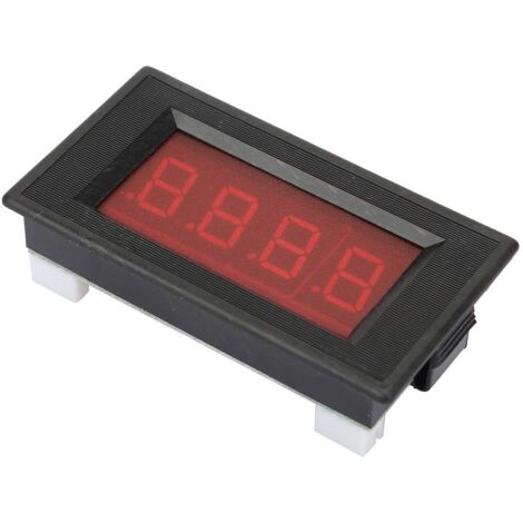 Voltmètre DC numérique, voltmètre rouge foncé, simple pour voltmètre numérique de bâtiment industriel, alliage d'aluminium de courant de tension (1/5)