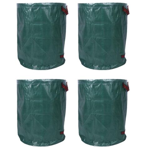Paquet de 4 sacs à déchets de jardin réutilisables Sac à feuilles de jardin de grande capacité (1/5)
