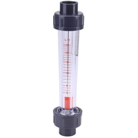 Débitmètre d'eau 25-250L/H, type de tube en plastique de débitmètre instantané d'eau