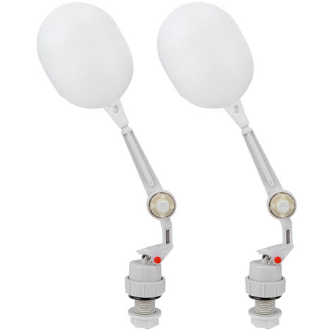 GARRYFIZH 2 pièces vanne à flotteur en plastique pour réservoir d'eau de remplissage automatique de remplissage d'alimentation de bétail de cheval (1/5)