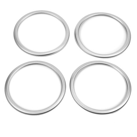 4 pièces ABS Chrome voiture porte haut-parleur anneau couverture garniture pour X1 F48 2016-2018 (1/5)