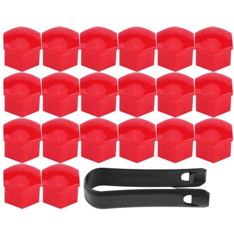 20 Pièces Capuchons De Boulon De Roue, Universel 17Mm Plastique