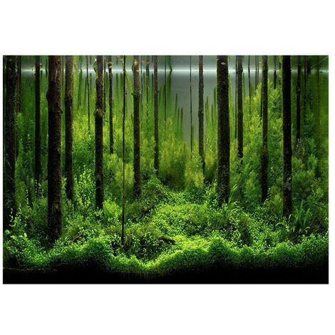 PVC adhésif sous-marin forêt réservoir fond affiche toile de fond décoration papier (12246 cm) (1/5)