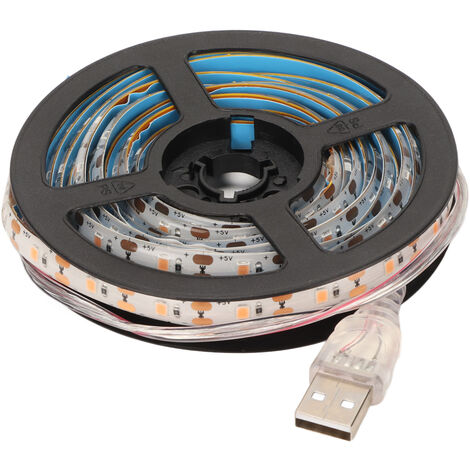 Bande lumineuse de culture de plantes à spectre complet étanche alimentée par USB lampe de croissance de plantes LED pour bricolage tente de culture hydroponique 5V 3 mètres/9.8ft