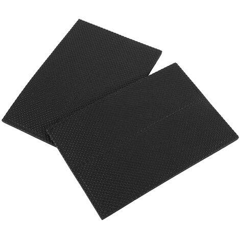 4 pièces noir anti-dérapant auto-adhésif protecteurs de sol meubles canapé chaise de bureau patins en caoutchouc (1/5)