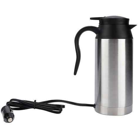 750ml Acier Inoxydable Voiture Chauffage lectrique Tasse Véhicule Tasse Boire Bouilloire pour Voyage (12V)