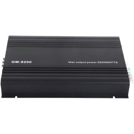 Amplificateur de puissance Audio 4x70W 4 canaux 12V en alliage d'aluminium noir Auto voiture Hifi ampli stéréo