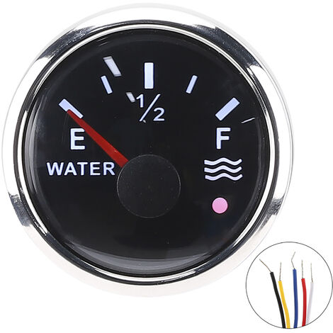 Jauges de niveau d'eau 52 mm/2 pouces Alarme intelligente 932 V CC pour bateau marin RV Capteur européen 0190 ohm (1/5)