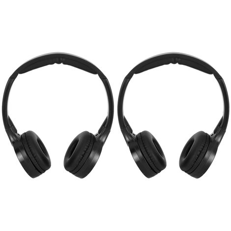 couteurs audio stéréo infrarouges infrarouges sans fil à 2 canaux pour DVD d'appui-tête de voiture (1/5)