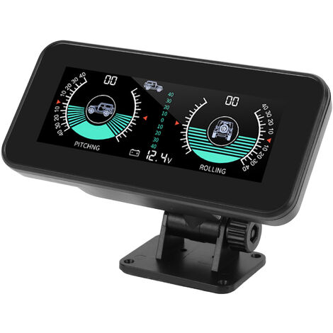 Inclinomètre de voiture Intelligent universel, jauge d'inclinaison, haute résolution, compteur de pente d'angle numérique HUD pour Automobile