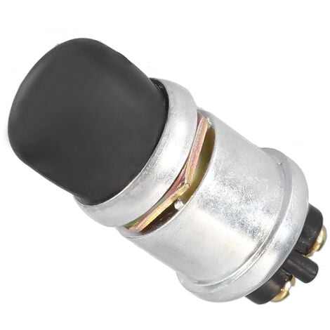 Interrupteur poussoir noir 12V/20A - Tout pour votre voiture et