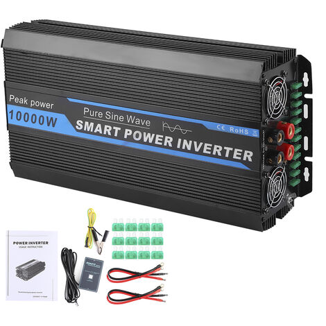 Transformateur de convertisseur de puissance de voiture 10000W Onduleur de tension à onde sinusodale pure 12V à 220V240V