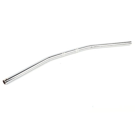 7/8Inch 22MM Moto Retro Bend Guidon Guidon Argent (1/5)