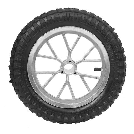 Roue de pneu avant et arrière de moto 12,5 x 2,75 pouces avec jante, convient pour Coolster 49cc 2 temps Mini Dirt Bike
