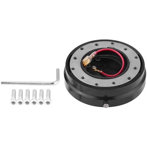 Adaptateur de moyeu à dégagement rapide pour volant universel, Kit Boss pour voiture de course, noir (1/5)