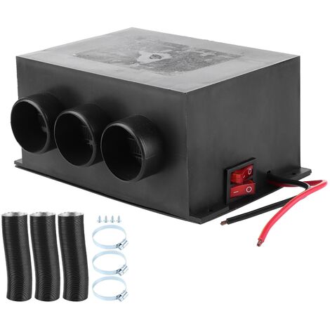 Chauffage de voiture Portable 12V, 3 trous, chauffage d'hiver, dégivreur de pare-brise, suppression du brouillard