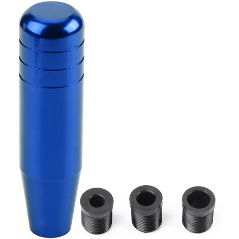 Pommeau de levier de vitesse manuel universel en alliage d'aluminium pour voiture, levier de vitesse 13cm bleu (1/5)