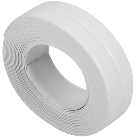 Bande d'étanchéité auto-adhésive pour baignoire et mur pour évier de cuisine (1 blanc 22 mm x 3,2 m) (1/5)