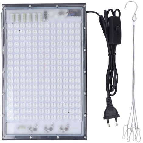 SJLERST Lampe de bronzage 192 LEDs 460nm Full Blue Lamp Lampe de bronzage portable pour visage corps 100W 85265V EU Plug