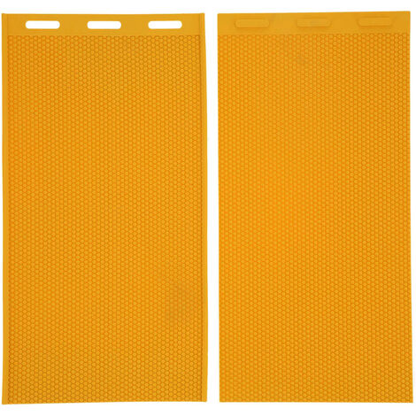 2 pièces 5.4mm cire d'abeille presse moule bricolage caoutchouc peigne feuille de fondation accessoire apiculture jaune (1/5)