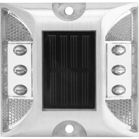 Le marqueur de sol d'énergie solaire de LED allume la lampe blanche imperméable extérieure de pointe d'autoroute d'allée (1/5)