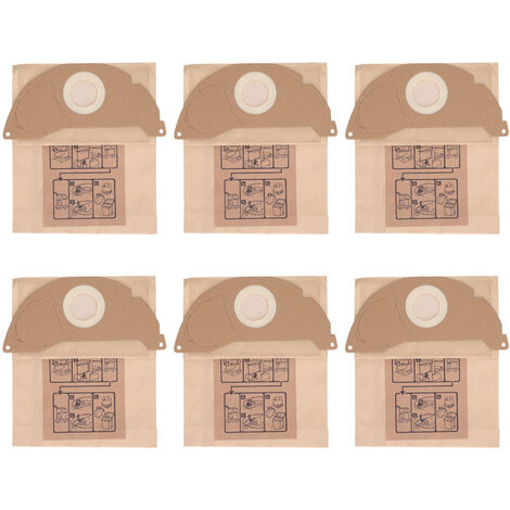 Sac à poussière en papier pour aspirateur Karcher WD2250 A2004 A2054 MV2 (1/5)